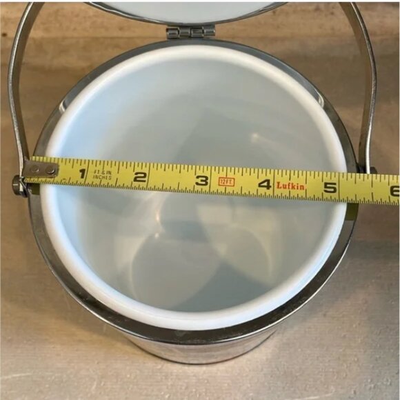 Vintage International Whiskey Alcohol Labels Ice Bucket Mid Century Barware - Picture 11 of 11